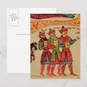 The Three Magi, detail van de Nativiteit Briefkaart (Voorkant / Achterkant)