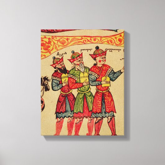 The Three Magi, detail van de Nativiteit Canvas Afdruk (Voorkant)
