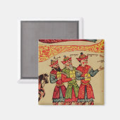 The Three Magi, detail van de Nativiteit Magneet (Voorkant / Achterkant)