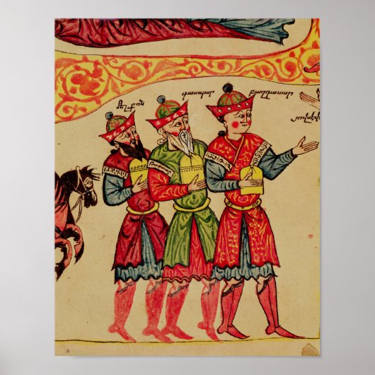 The Three Magi, detail van de Nativiteit Poster (Voorkant)