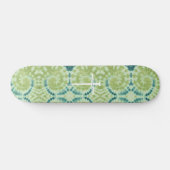 The Three Nails Cross Green Tie Die Christian Persoonlijk Skateboard (Horizontaal)