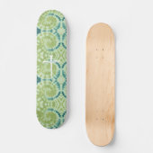 The Three Nails Cross Green Tie Die Christian Persoonlijk Skateboard (Voorkant)