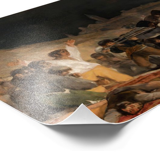 The Three of May by Francisco de Goya Foto Afdruk (Hoek)
