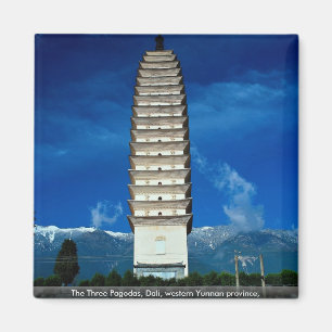 The Three Pagodas, Dali, provincie western-Yunnan, Magneet