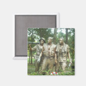 The Three Servicemen Statue Magneet (Voorkant / Achterkant)