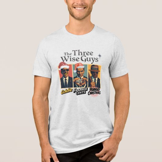 The Three Wise Guys Tri-Blend Shirt (Voorkant)