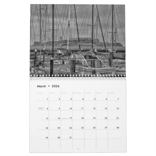 The Thrill Society 2018 Black and White Calendar Kalender (Mar 2026)