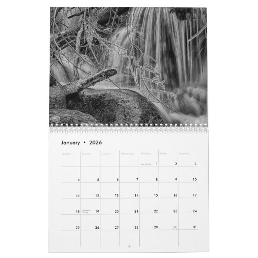 The Thrill Society 2018 Black and White Calendar Kalender (Jan 2026)