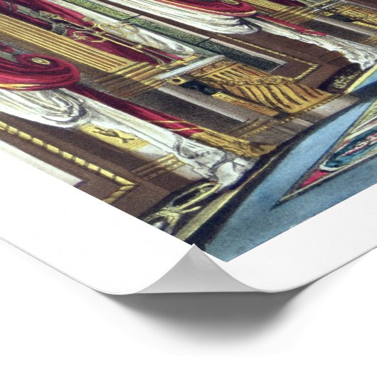 The Throne Room, Carlton House, uit 'The History' Poster (Hoek)