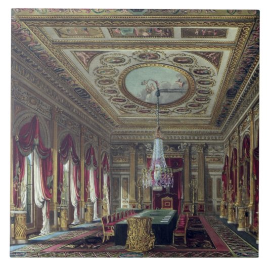 The Throne Room, Carlton House, uit 'The History' Tegeltje (Voorkant)