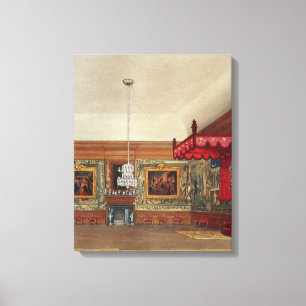 The Throne Room, Hampton Court Canvas Afdruk