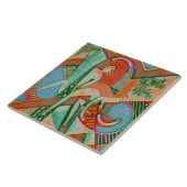 The Thundershower – Abstract Chaos in Bloom Tegeltje (Zijkant)