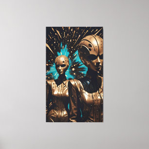 The Tiffany Twisted Twins beroemd gemaakt door Ken Canvas Afdruk