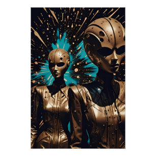 The Tiffany Twisted Twins beroemd gemaakt door Ken Perfect Poster