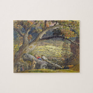 The Timber Wain, c.1833-34 (w/c & gouache op papie Legpuzzel