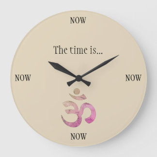 The Time is Now Clock Grote Klok