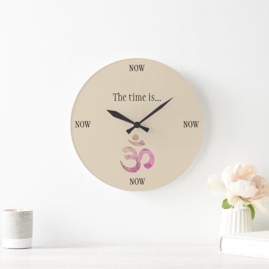 The Time is Now Clock Grote Klok (Huis)