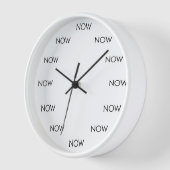 The Time Is NOW Clock – Present Moment Reminder (Hoek)
