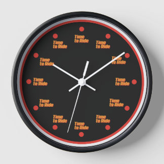 The time to ride Clock