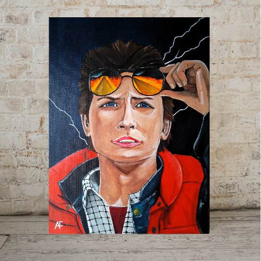 The Time Traveller Painting by Alfred Fox Canvas Afdruk