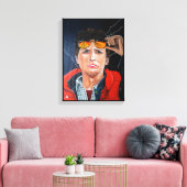The Time Traveller Painting by Alfred Fox Canvas Afdruk (Insitu (Woonkamer))