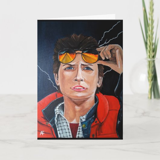 The Time Traveller Painting by Alfred Fox Kaart (Voorkant)