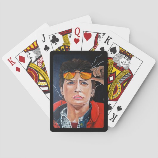 The Time Traveller Painting by Alfred Fox Pokerkaarten (Achterkant)