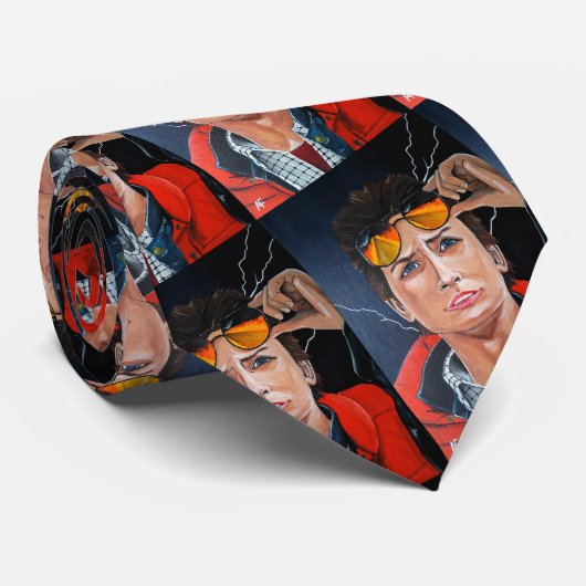 The Time Traveller Painting by Alfred Fox Stropdas (Opgerold)