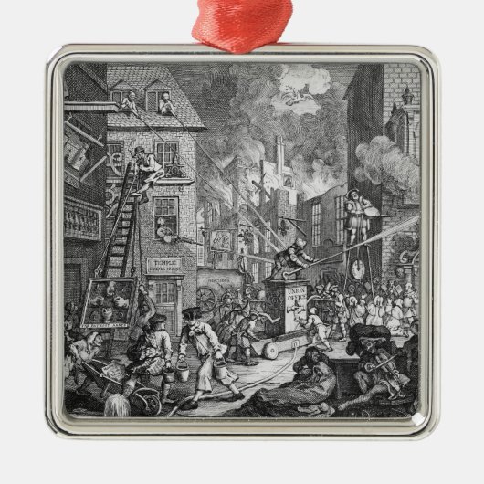 The Times, Bord I, 1762 Metalen Ornament (Voorkant)