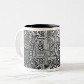 The Times, Bord I, 1762 Tweekleurige Koffiemok (Voorkant links)