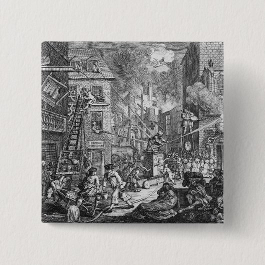 The Times, Bord I, 1762 Vierkante Button 5,1 Cm (Voorkant)