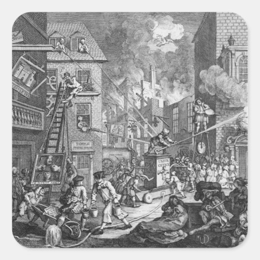 The Times, Bord I, 1762 Vierkante Sticker (Voorkant)