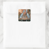 “The Tin Woodman and His Twin” door John R Neill Vierkante Sticker (Tas)