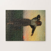 The Tired Gleaner, 1880, van Jules Breton Legpuzzel (Horizontaal)