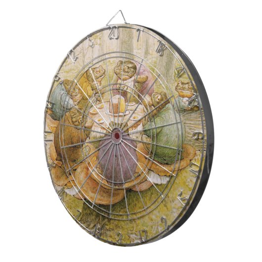 The Toads' Tea Party (door Beatrix Potter) Dartbord (Voorkant Rechts)
