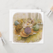 The Toads' Tea Party (door Beatrix Potter) Kaart (Voorkant / Achterkant in situ)