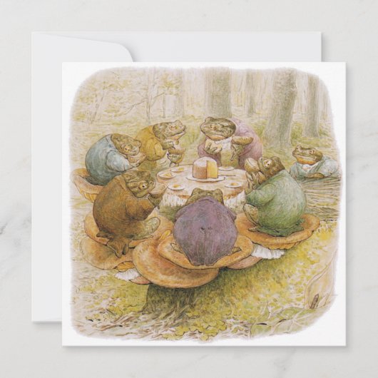 The Toads' Tea Party (door Beatrix Potter) Kaart (Voorkant)