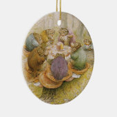 The Toads' Tea Party (door Beatrix Potter) Keramisch Ornament (Rechts)