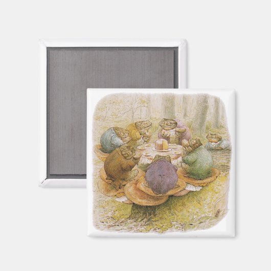 The Toads' Tea Party (door Beatrix Potter) Magneet (Voorkant / Achterkant)