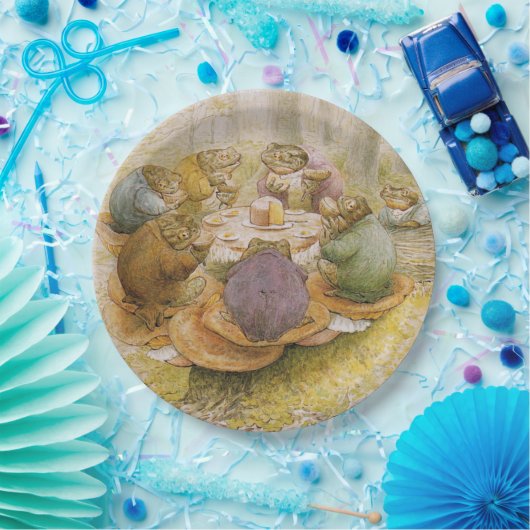 The Toads' Tea Party (door Beatrix Potter) Papieren Bordje (Feest)