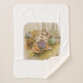 The Toads' Tea Party (door Beatrix Potter) Sherpa Deken