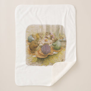 The Toads' Tea Party (door Beatrix Potter) Sherpa Deken