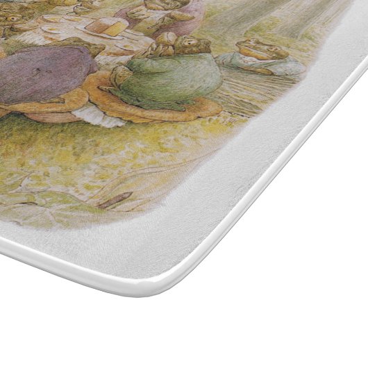 The Toads' Tea Party (door Beatrix Potter) Snijplank (Hoek)