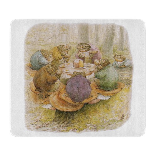 The Toads' Tea Party (door Beatrix Potter) Snijplank (Voorkant)