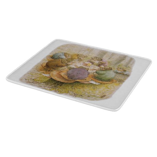 The Toads' Tea Party (door Beatrix Potter) Snijplank (Hoek)