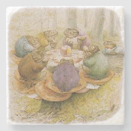 The Toads' Tea Party (door Beatrix Potter) Stenen Onderzetter