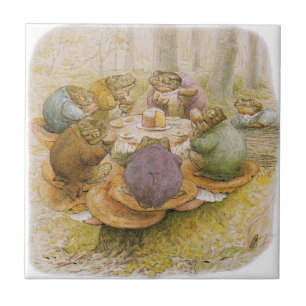 The Toads' Tea Party (door Beatrix Potter) Tegeltje