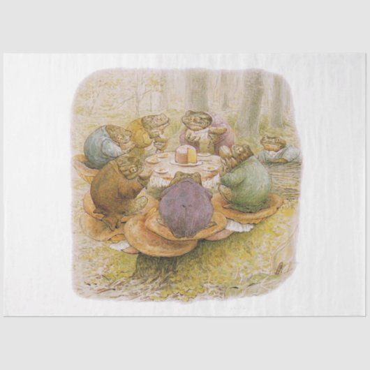 The Toads' Tea Party (door Beatrix Potter) Tissuepapier (Voorkant)