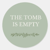 The Tomb Is Empty Easter Sticker  (Voorkant)