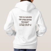 The Tomb Is Empty–Resurrection Bible Verse Design Hoodie (Achterkant)